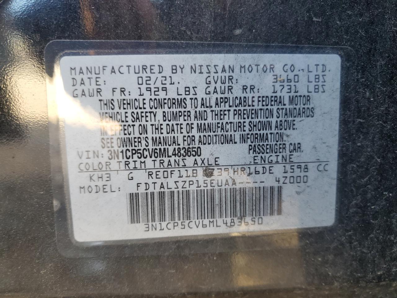 2021 NISSAN KICKS
