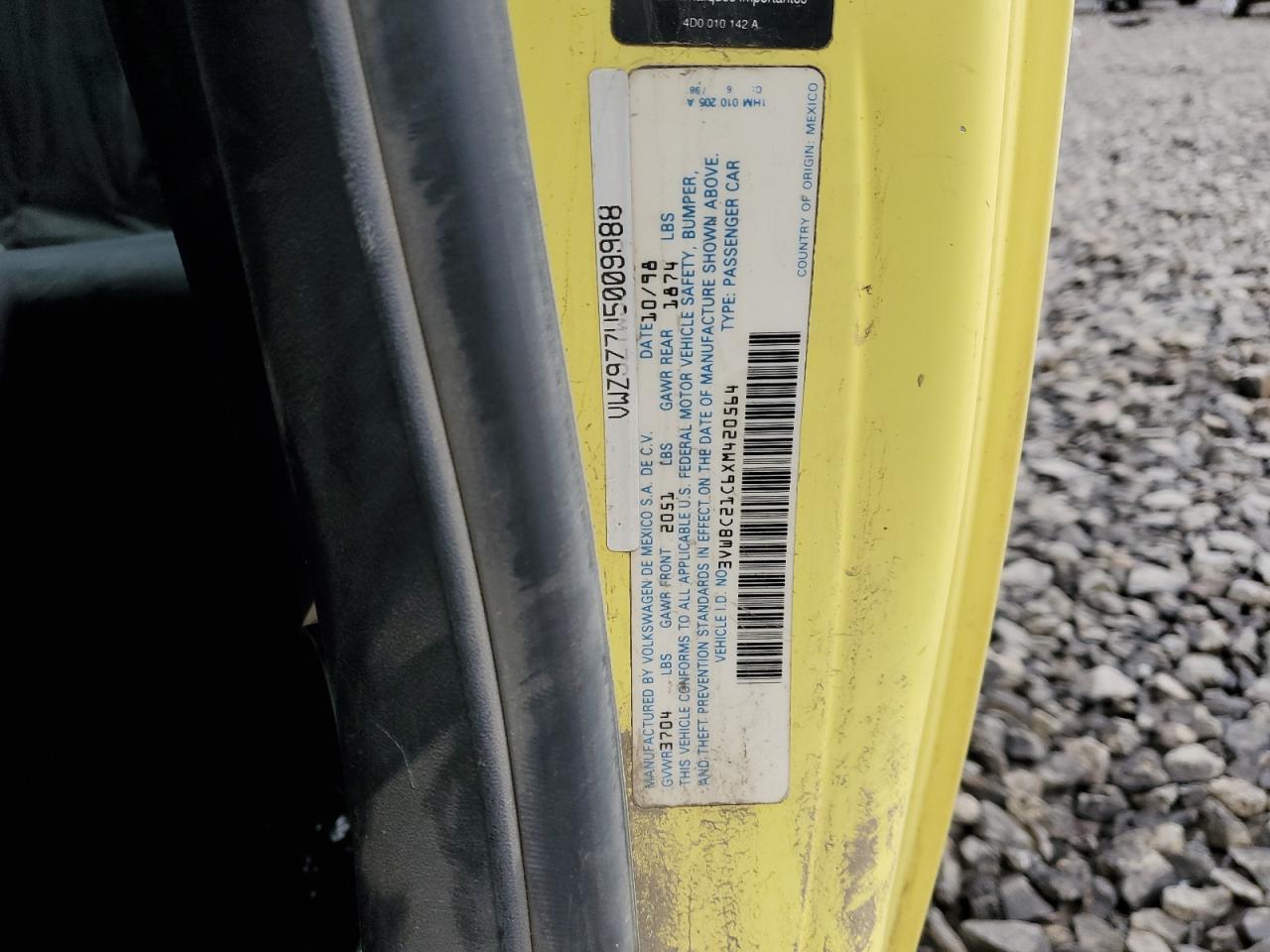 1999 VOLKSWAGEN Beetle