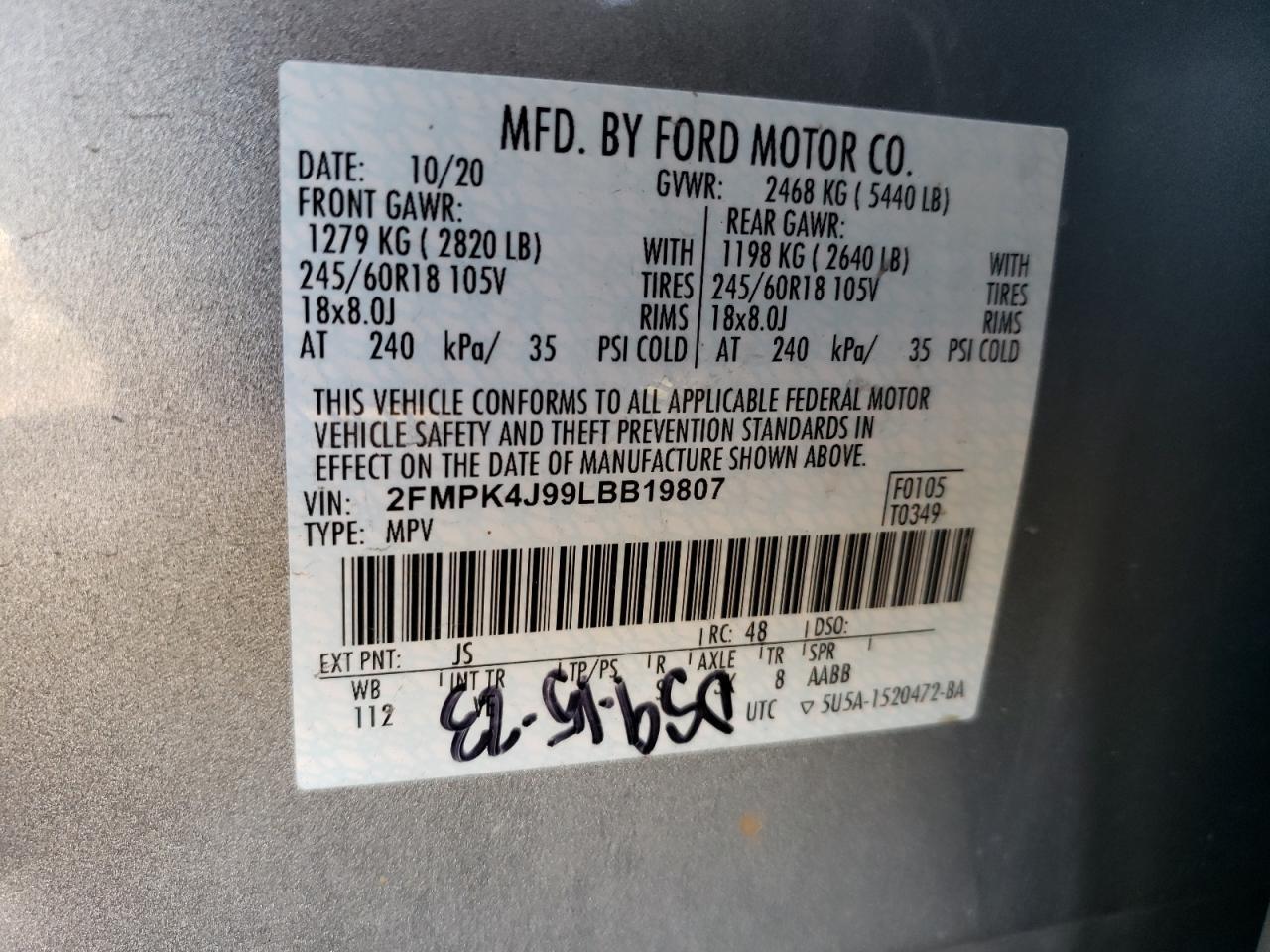 2020 FORD EDGE
