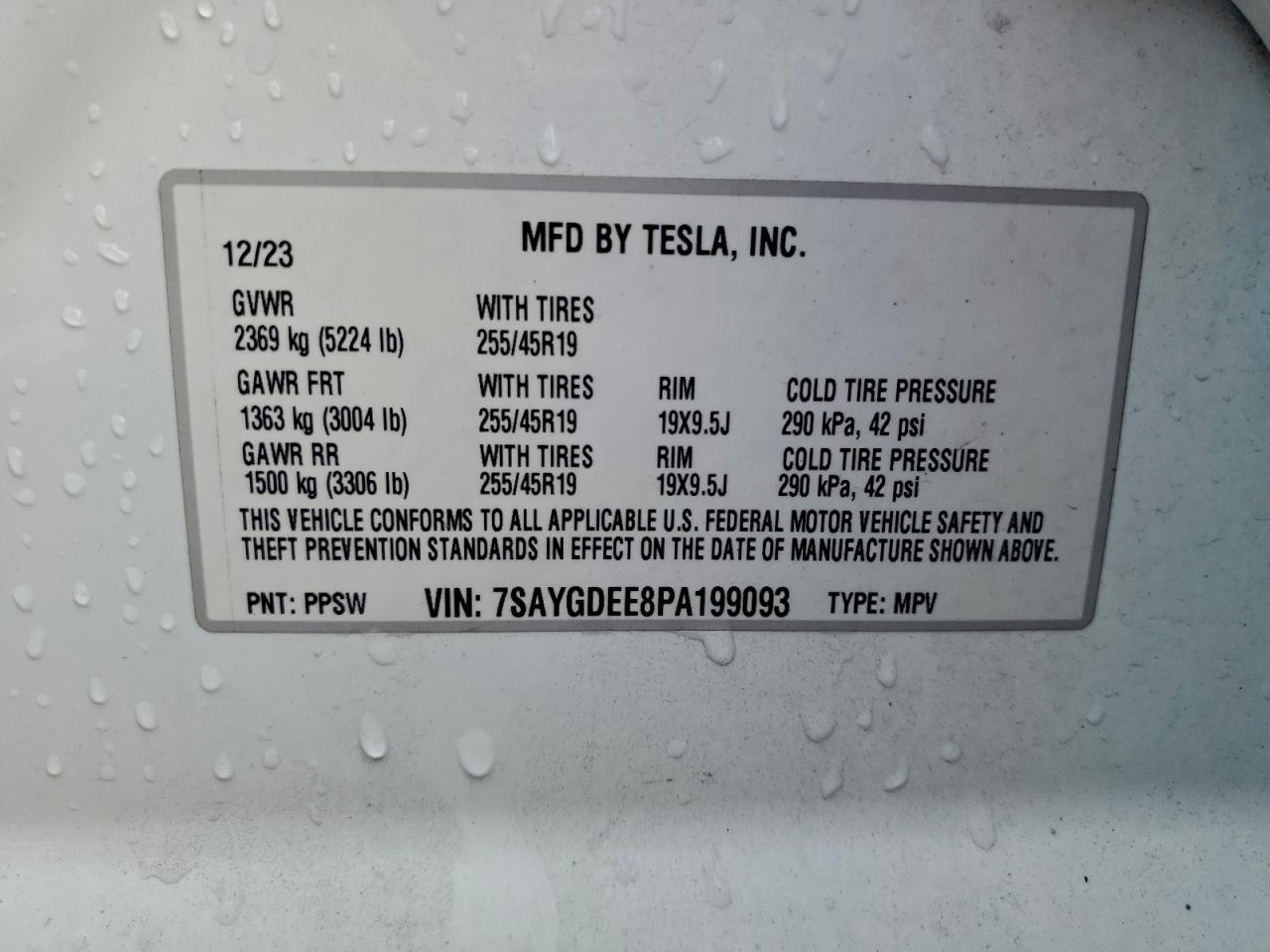 2023 TESLA MODEL Y