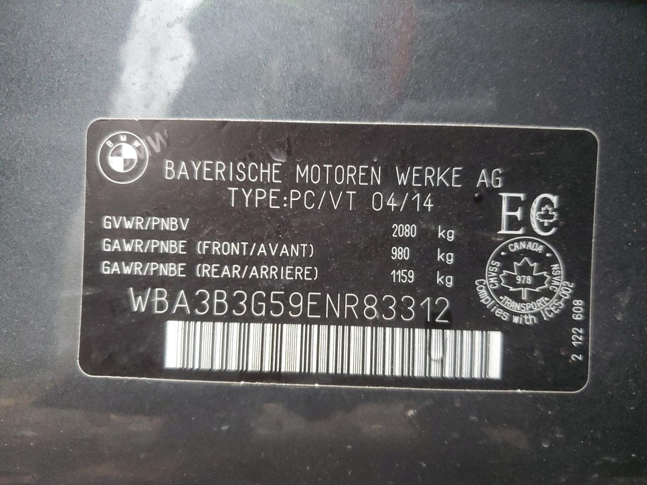 2014 BMW 3 SERIES