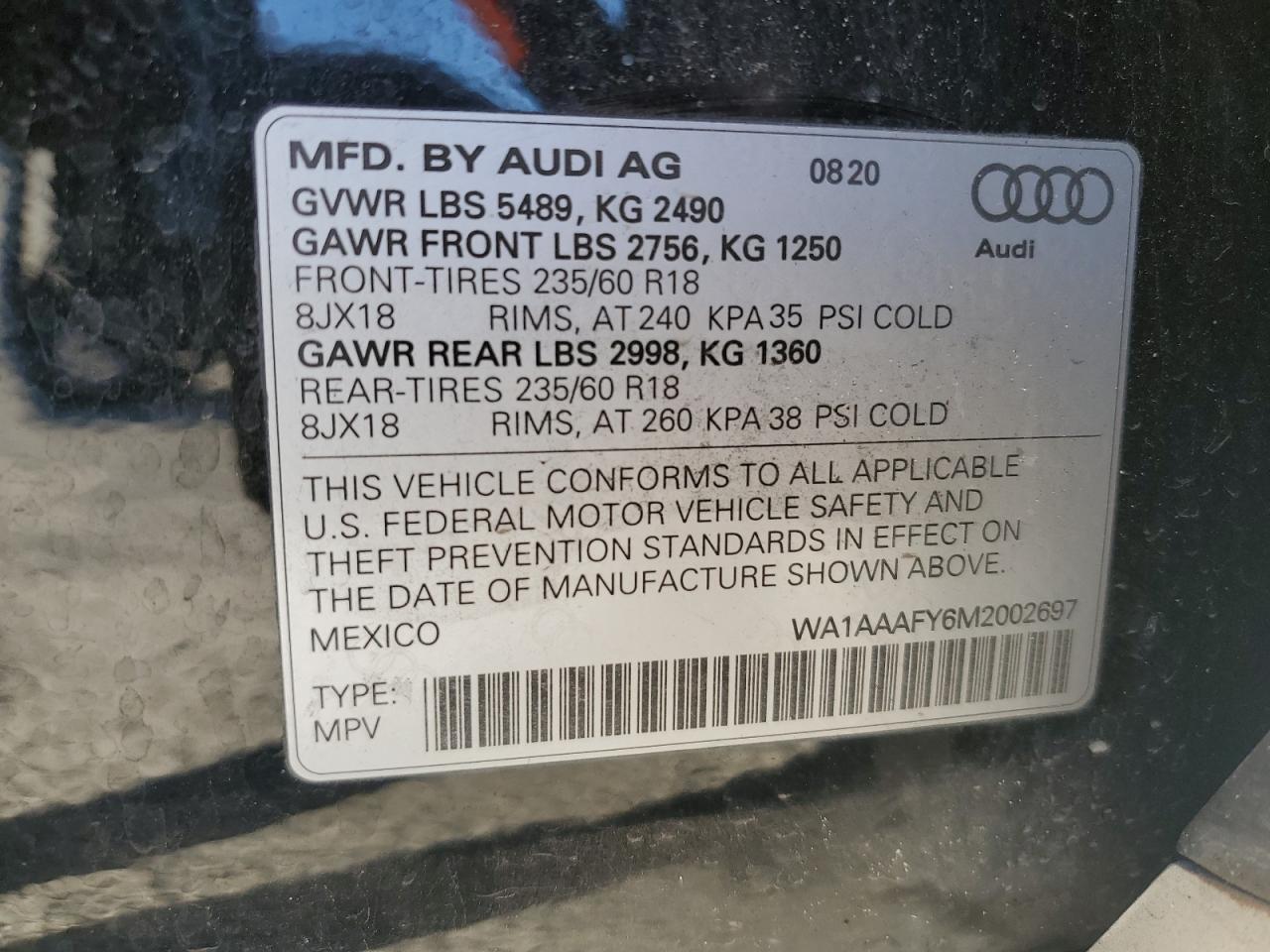 2021 AUDI Q5