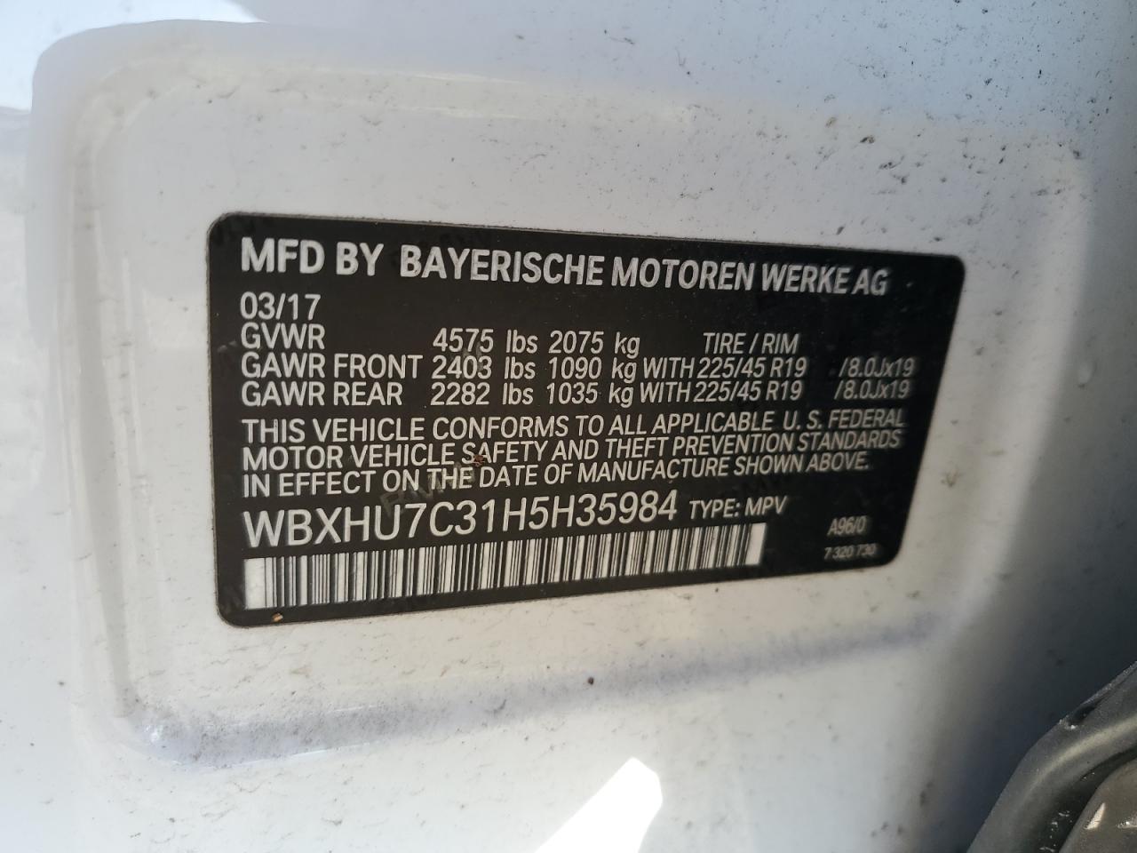 2017 BMW X1