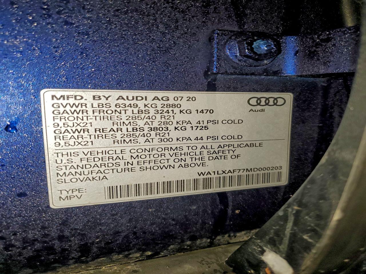 2021 AUDI Q7