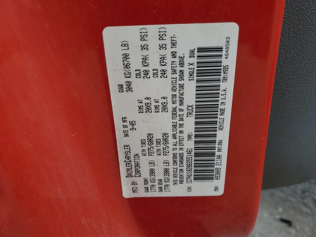 2006 DODGE RAM 1500