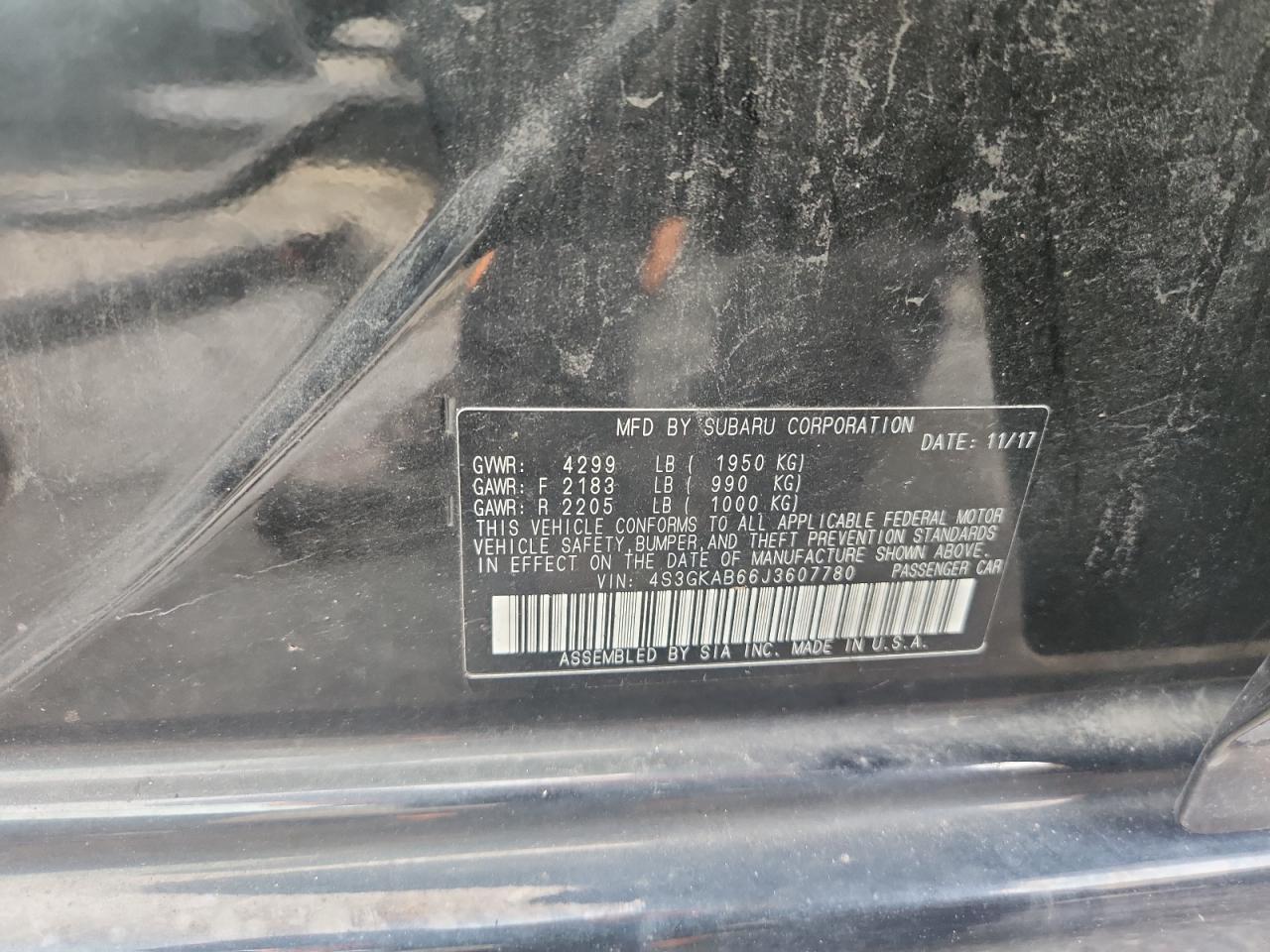 2018 SUBARU IMPREZA