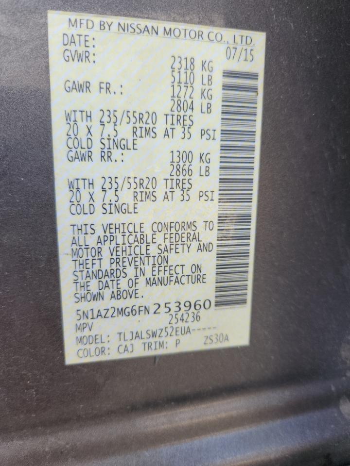 2015 NISSAN MURANO