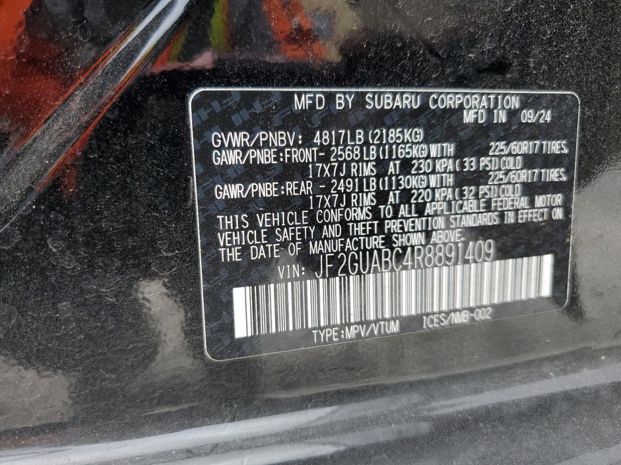 2024 SUBARU Crosstrek