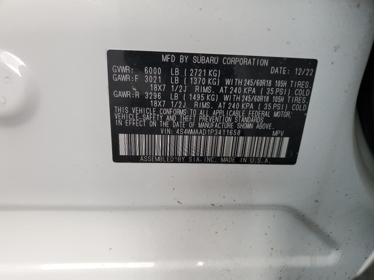 2023 SUBARU Ascent