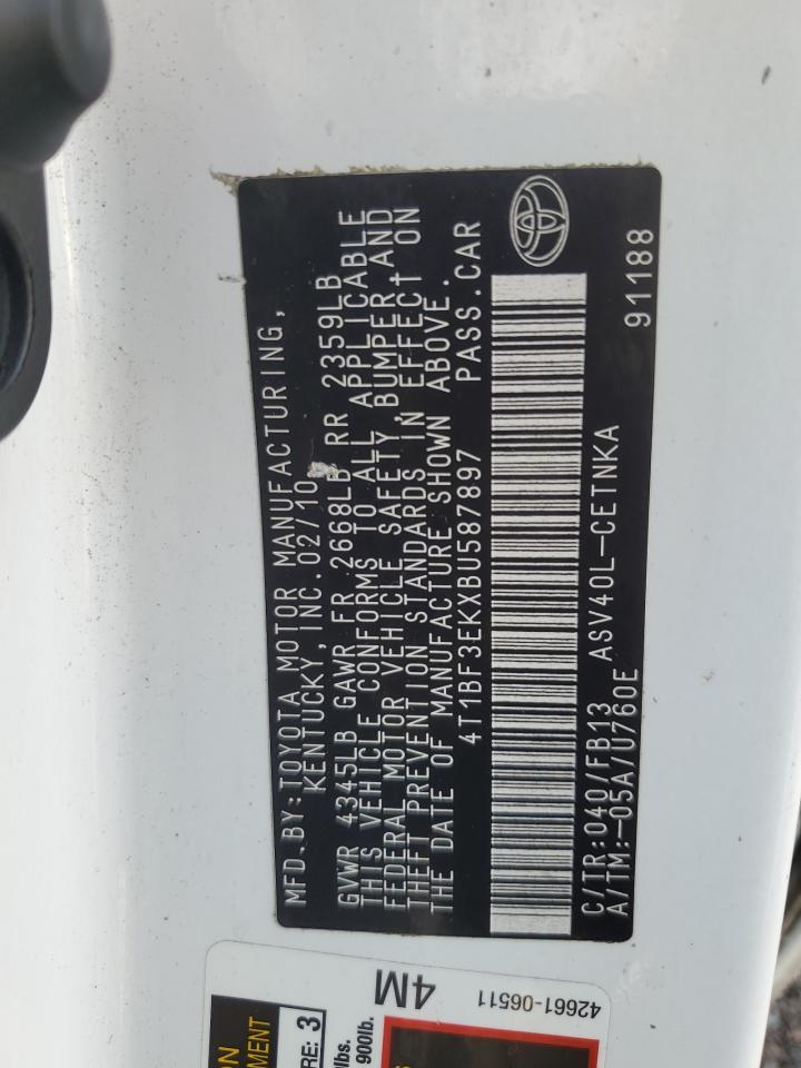 2011 TOYOTA CAMRY