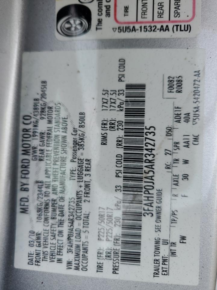 2010 FORD FUSION