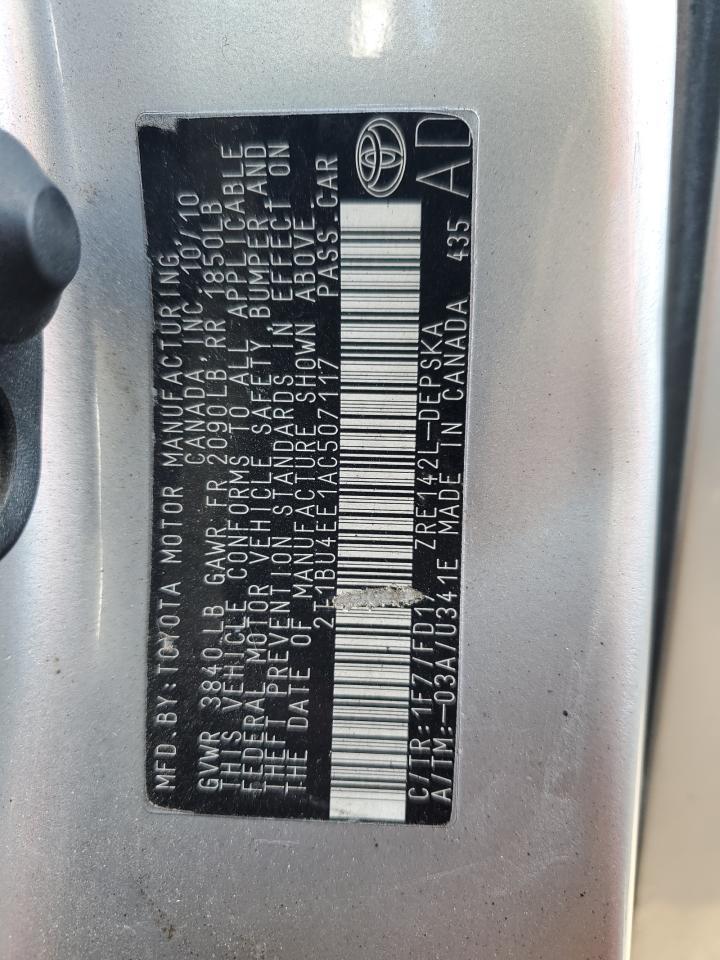 2010 TOYOTA COROLLA