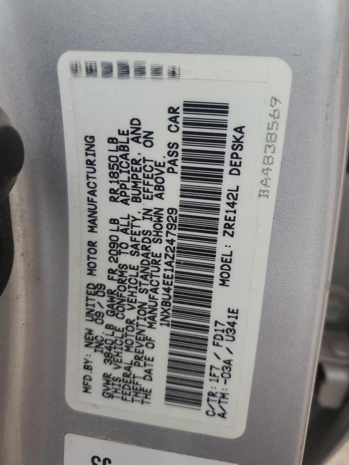 2010 TOYOTA COROLLA