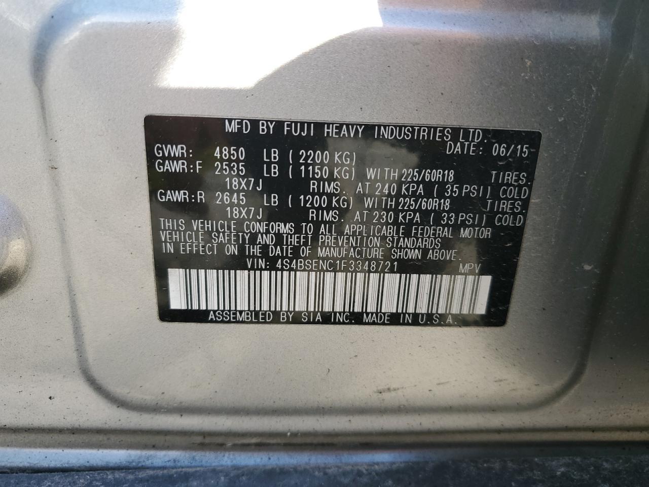 2015 SUBARU Outback