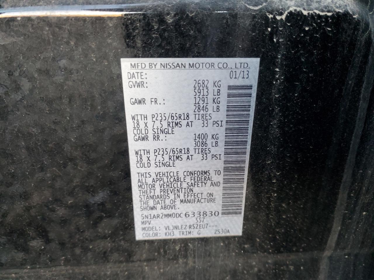 2013 NISSAN PATHFINDER