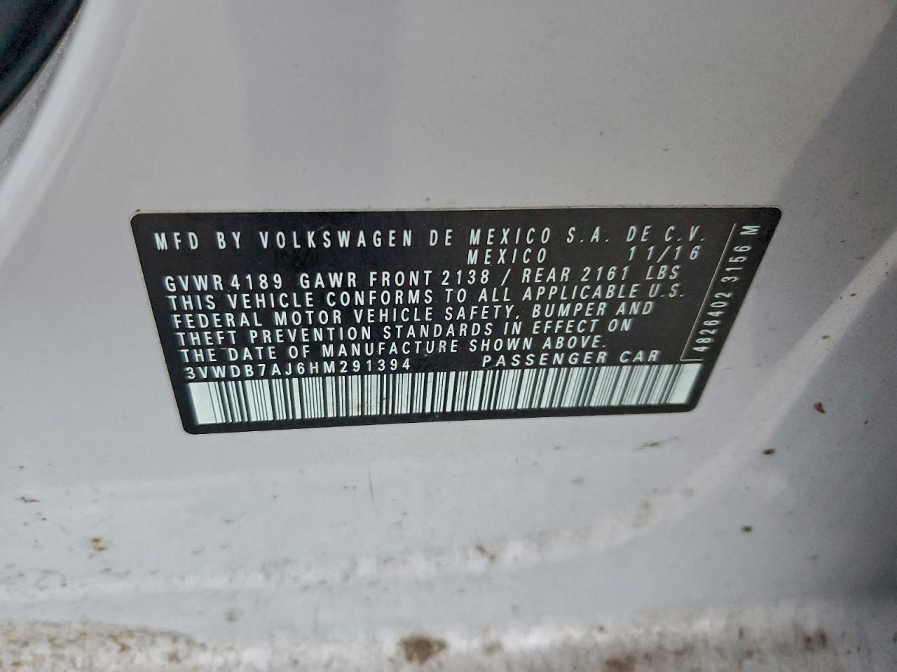 2017 VOLKSWAGEN JETTA