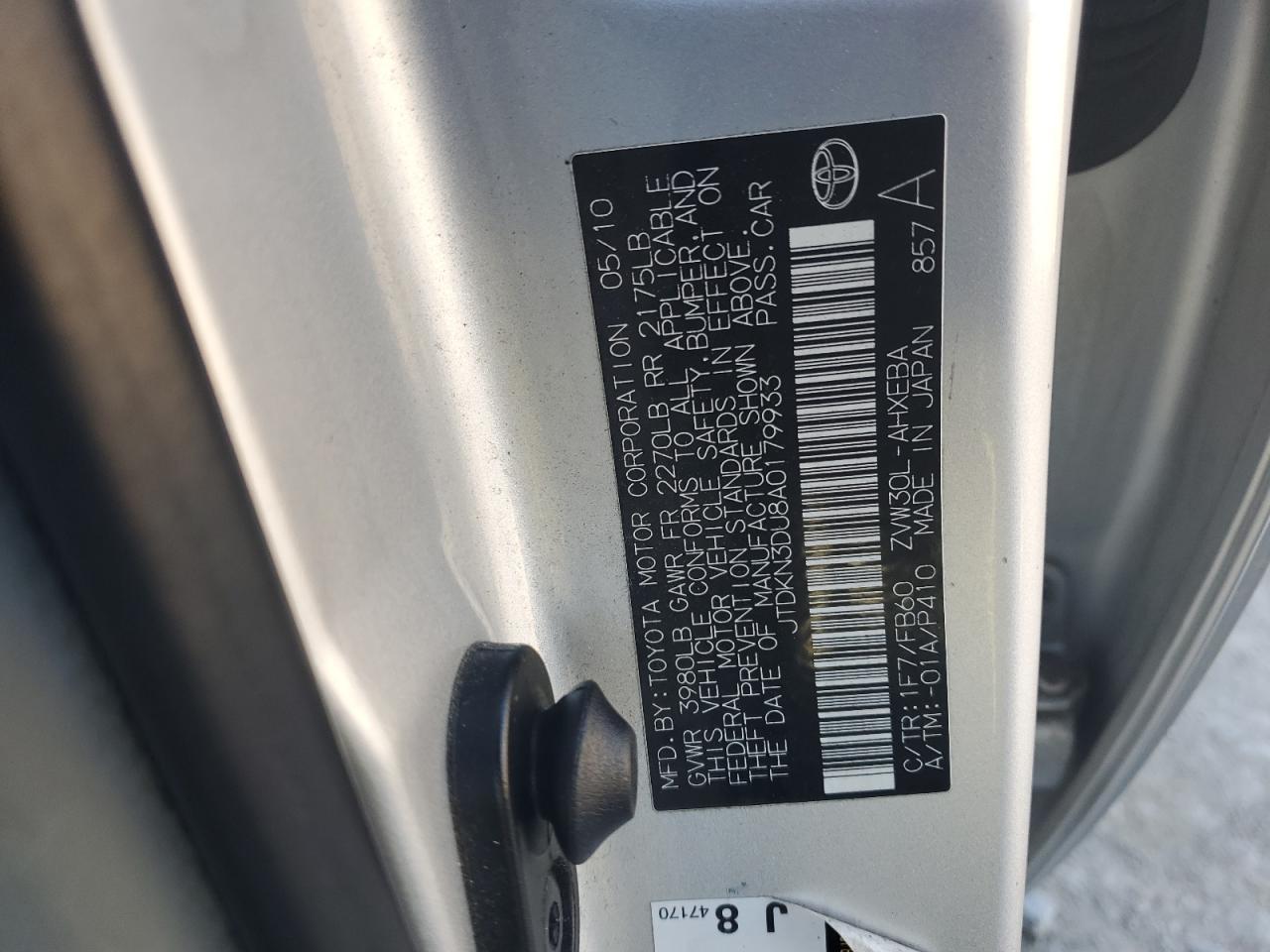2010 TOYOTA PRIUS
