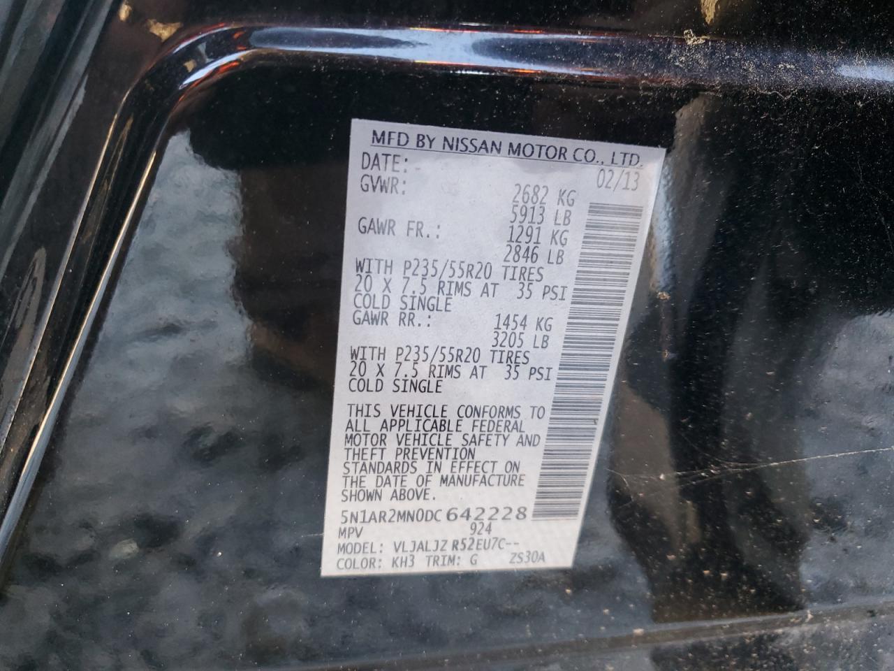 2013 NISSAN PATHFINDER