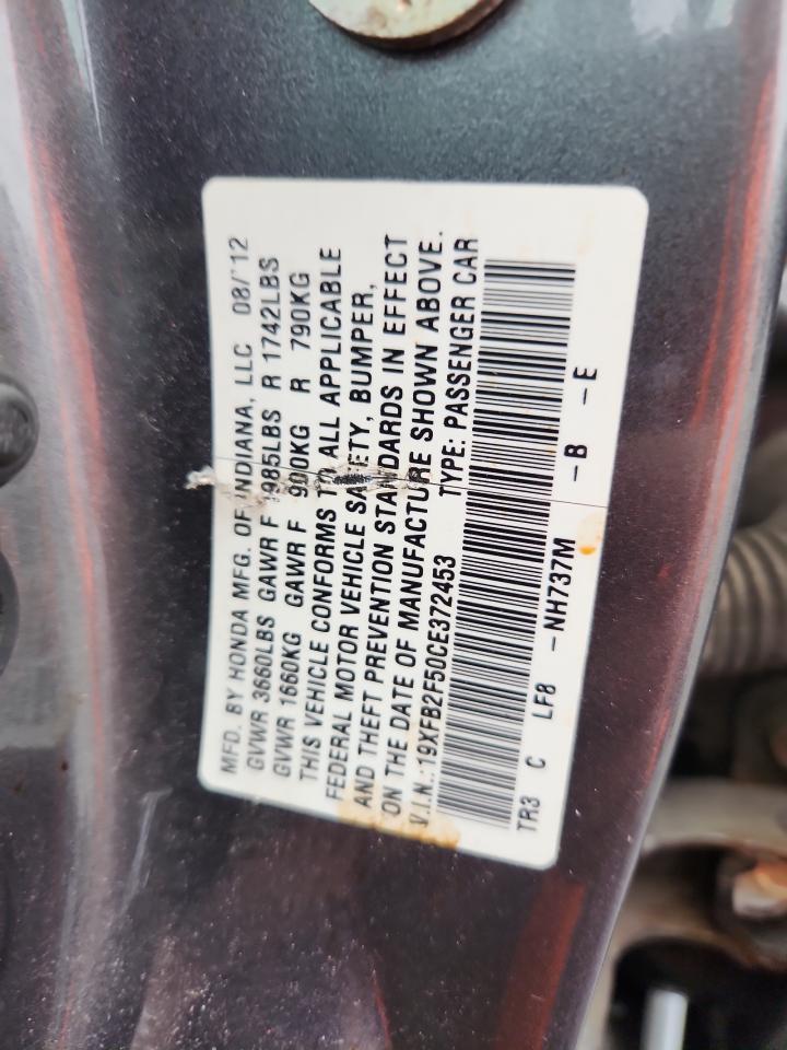2012 HONDA CIVIC