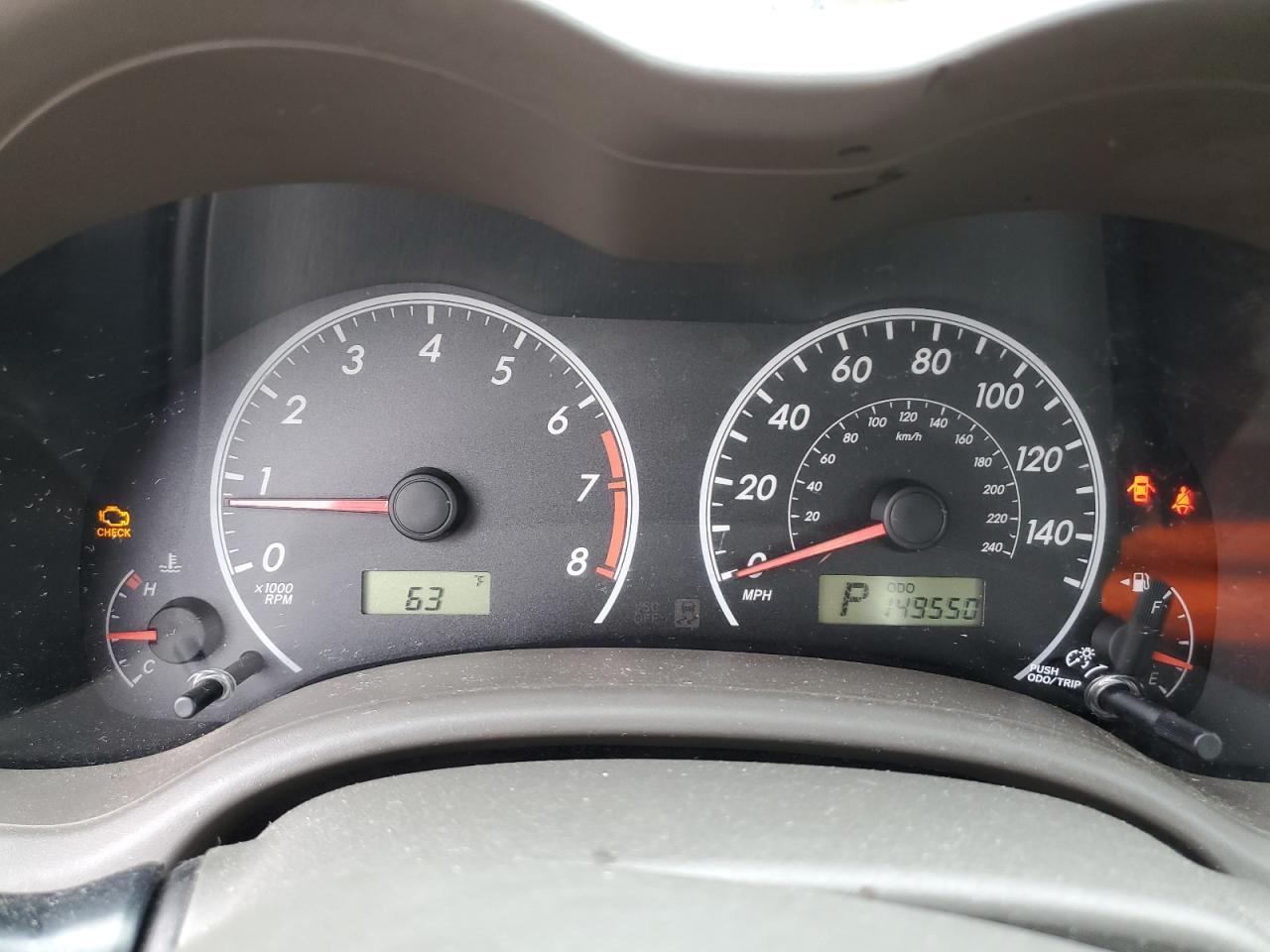 2009 TOYOTA COROLLA