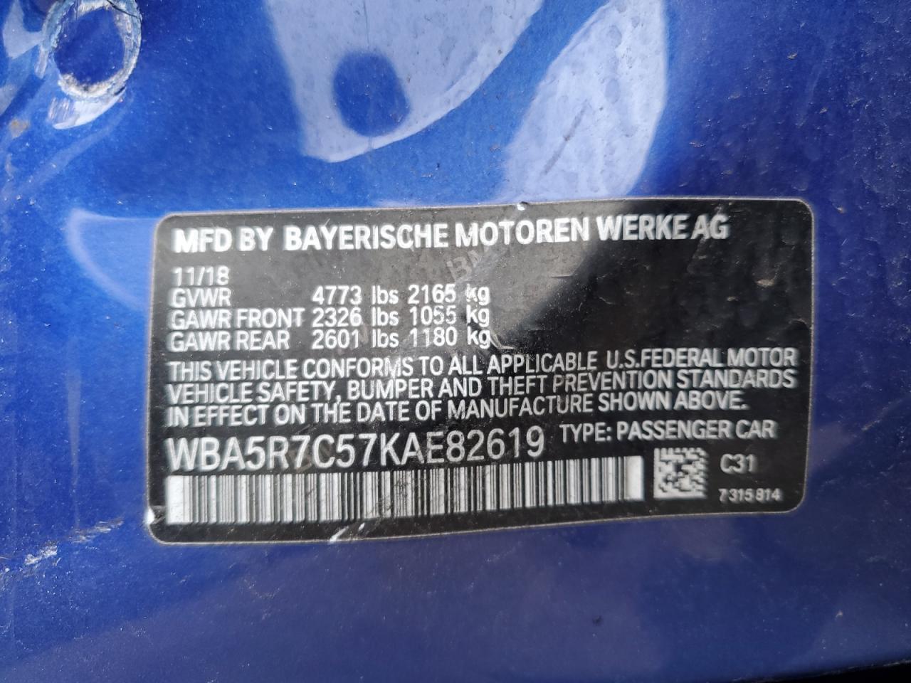 2019 BMW 3 SERIES
