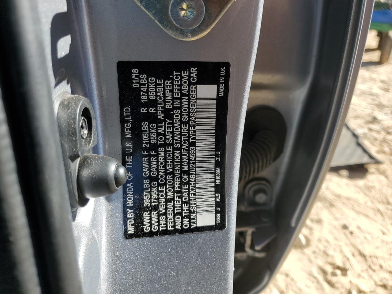 2018 HONDA CIVIC