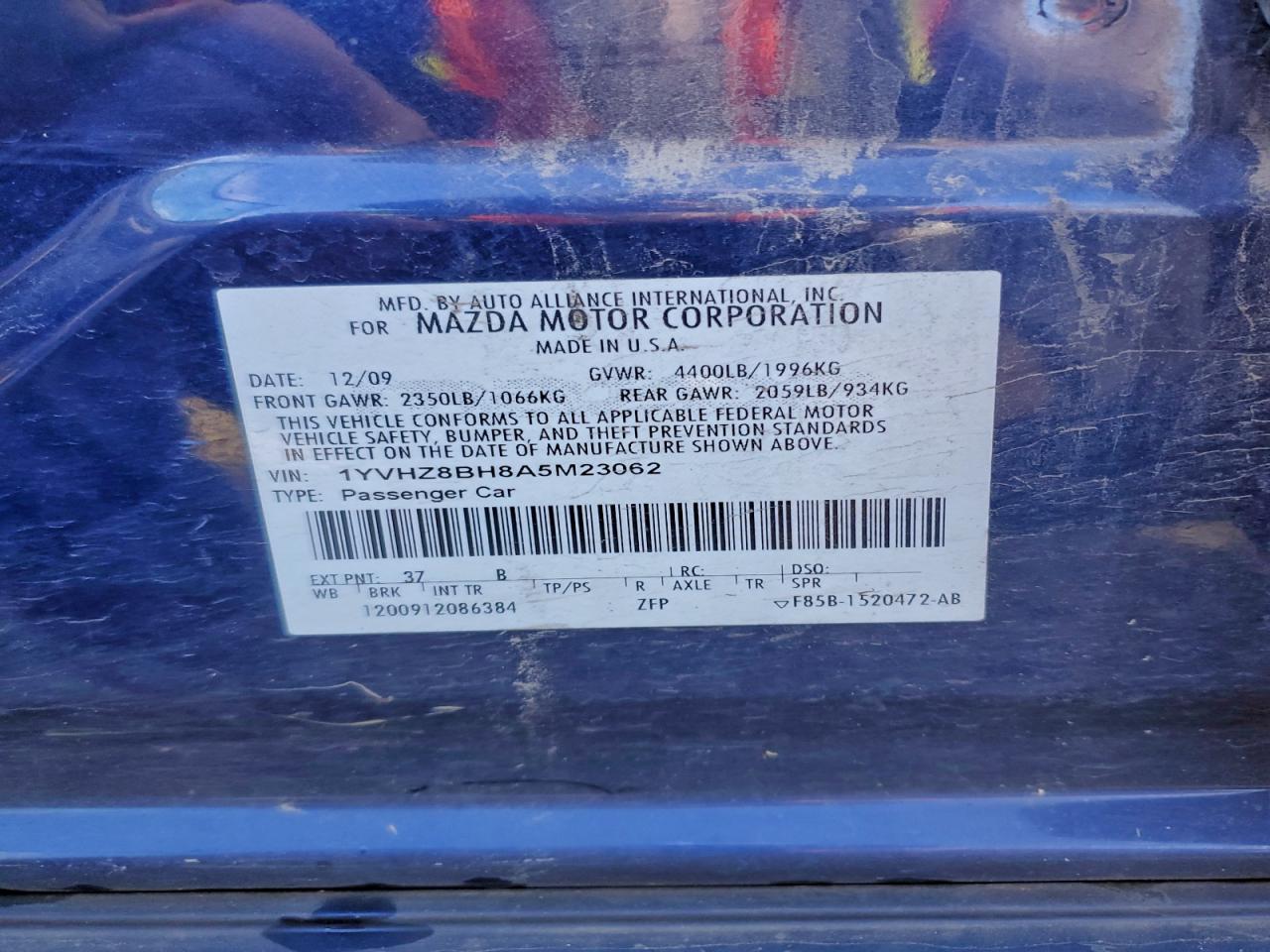 2010 MAZDA 6