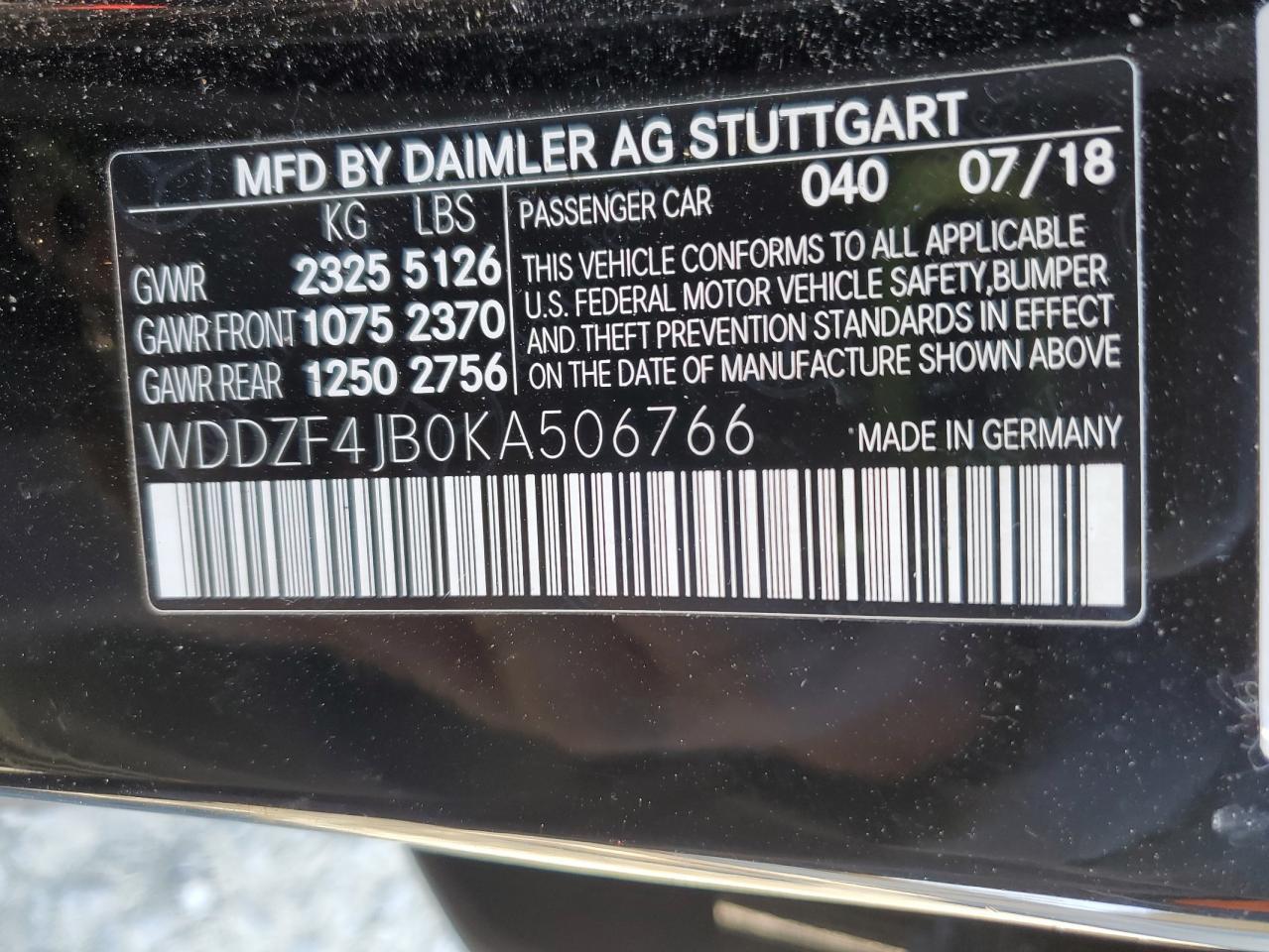 2019 MERCEDES-BENZ E-Class