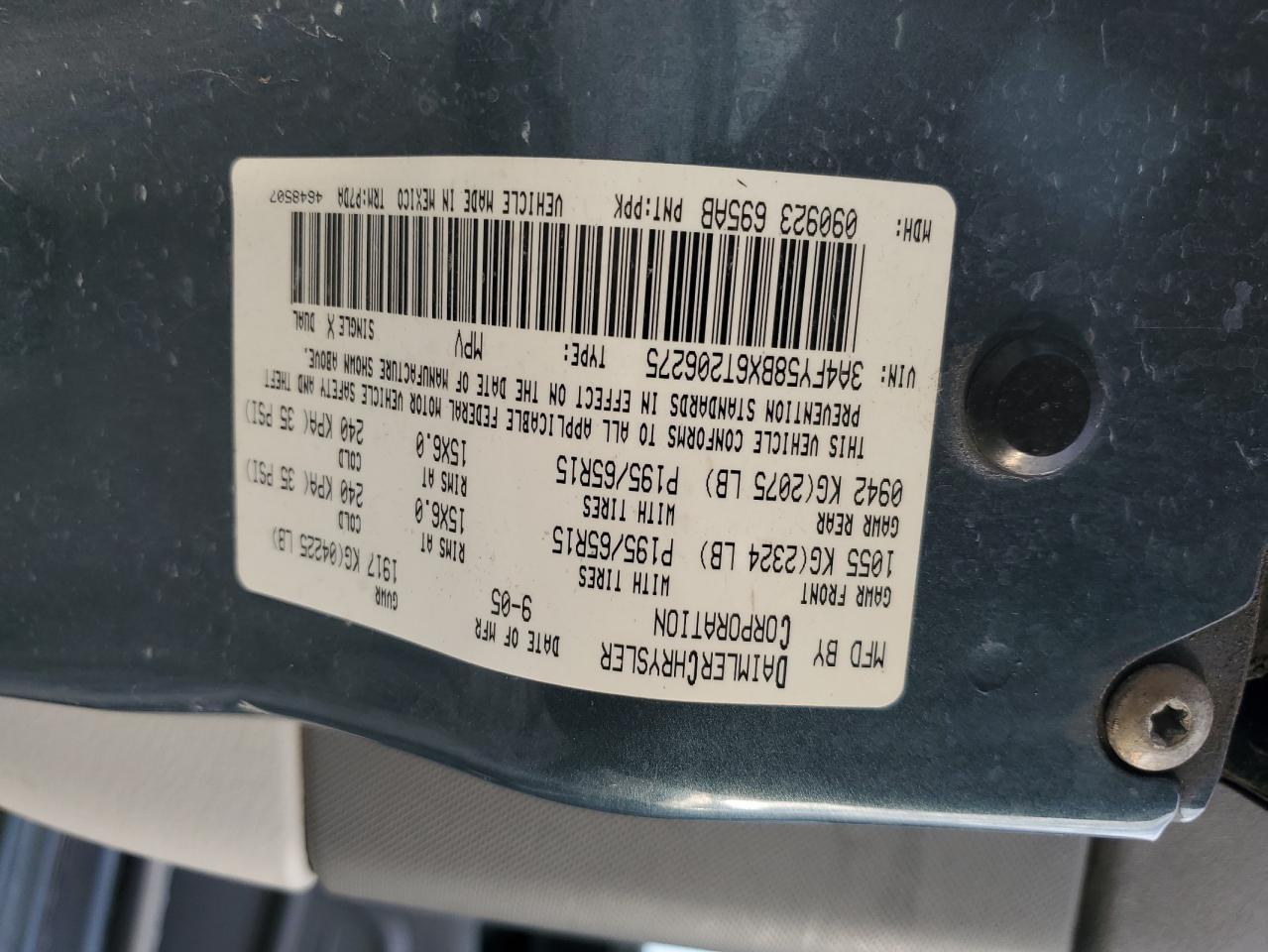 2006 CHRYSLER PT CRUISER