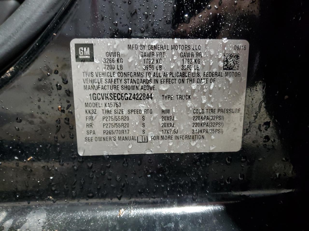 2016 CHEVROLET Silverado
