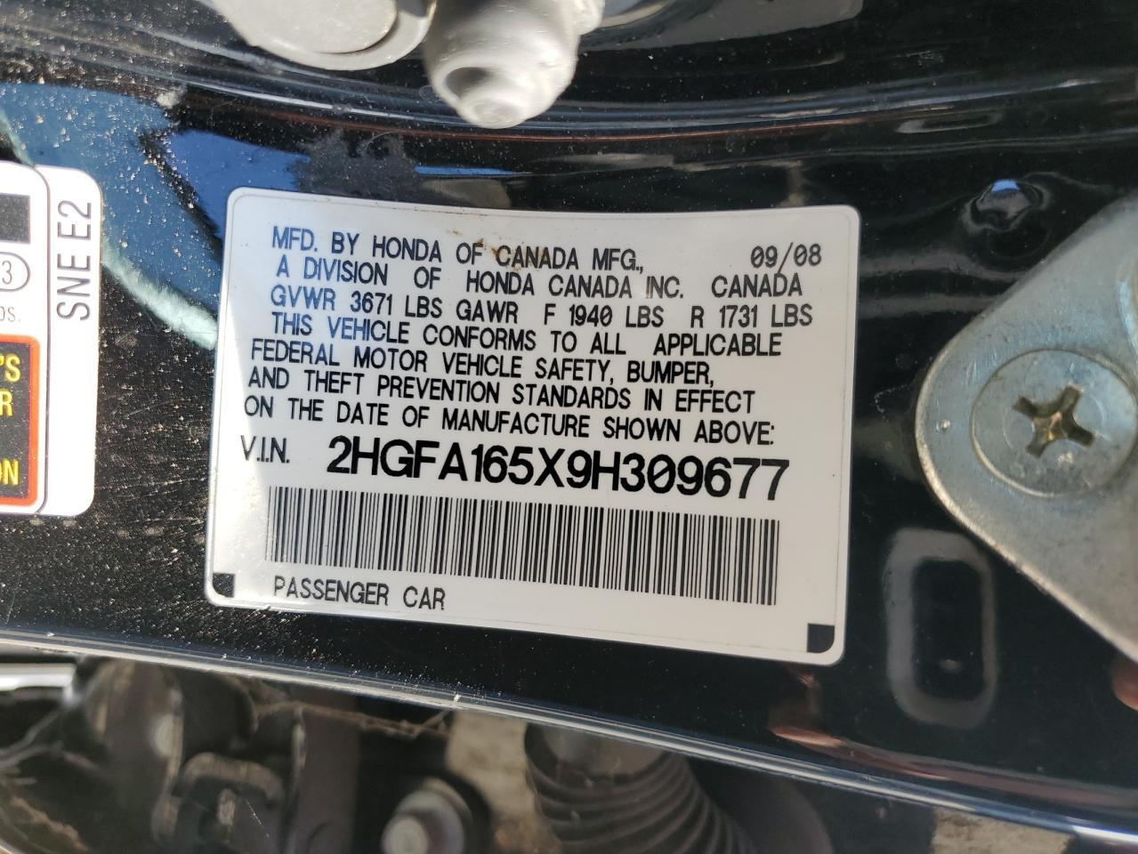 2009 HONDA CIVIC