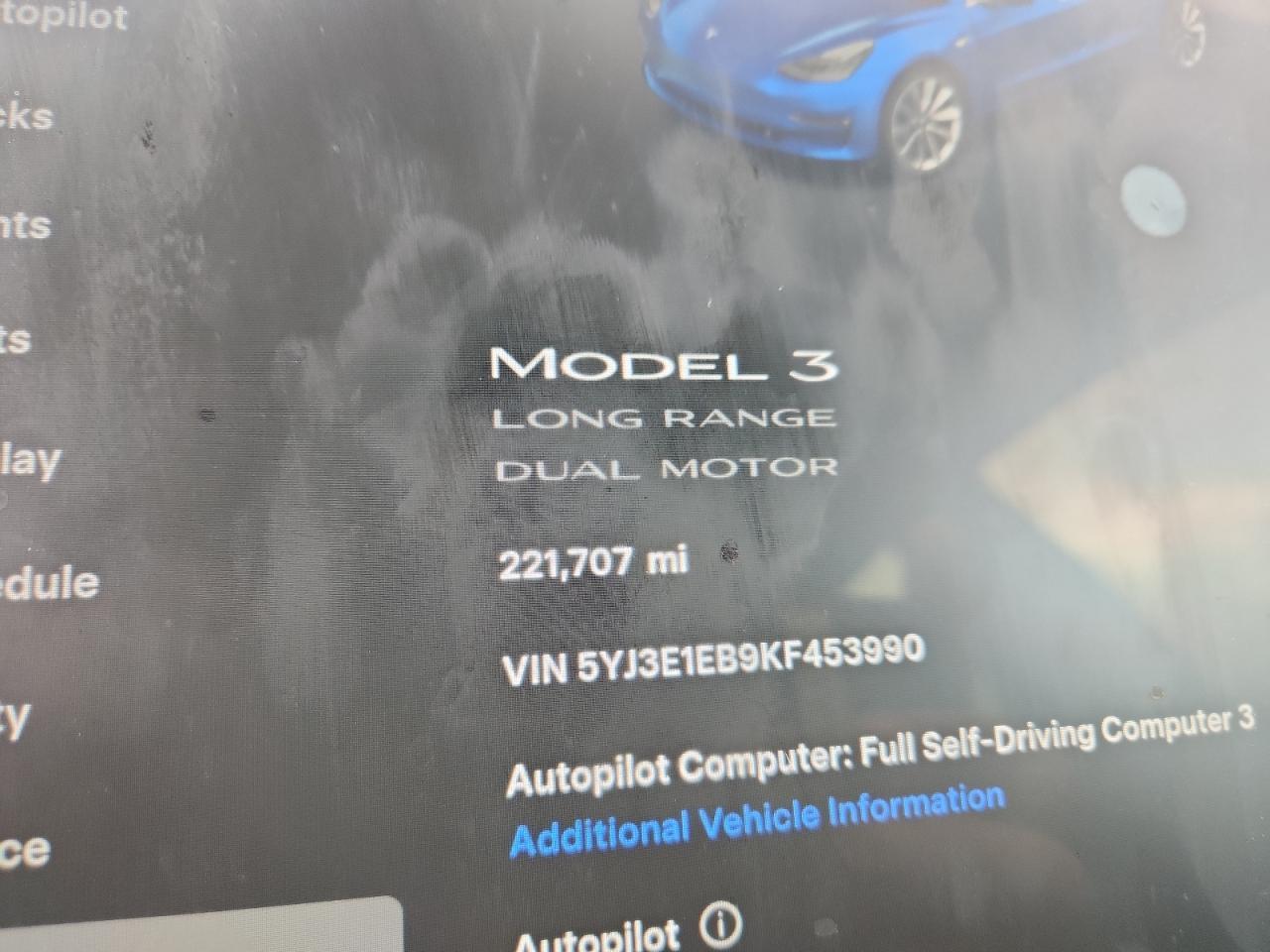 2019 TESLA MODEL 3