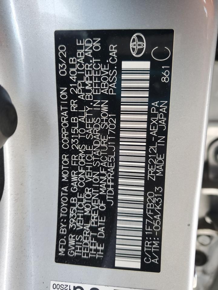 2020 TOYOTA COROLLA