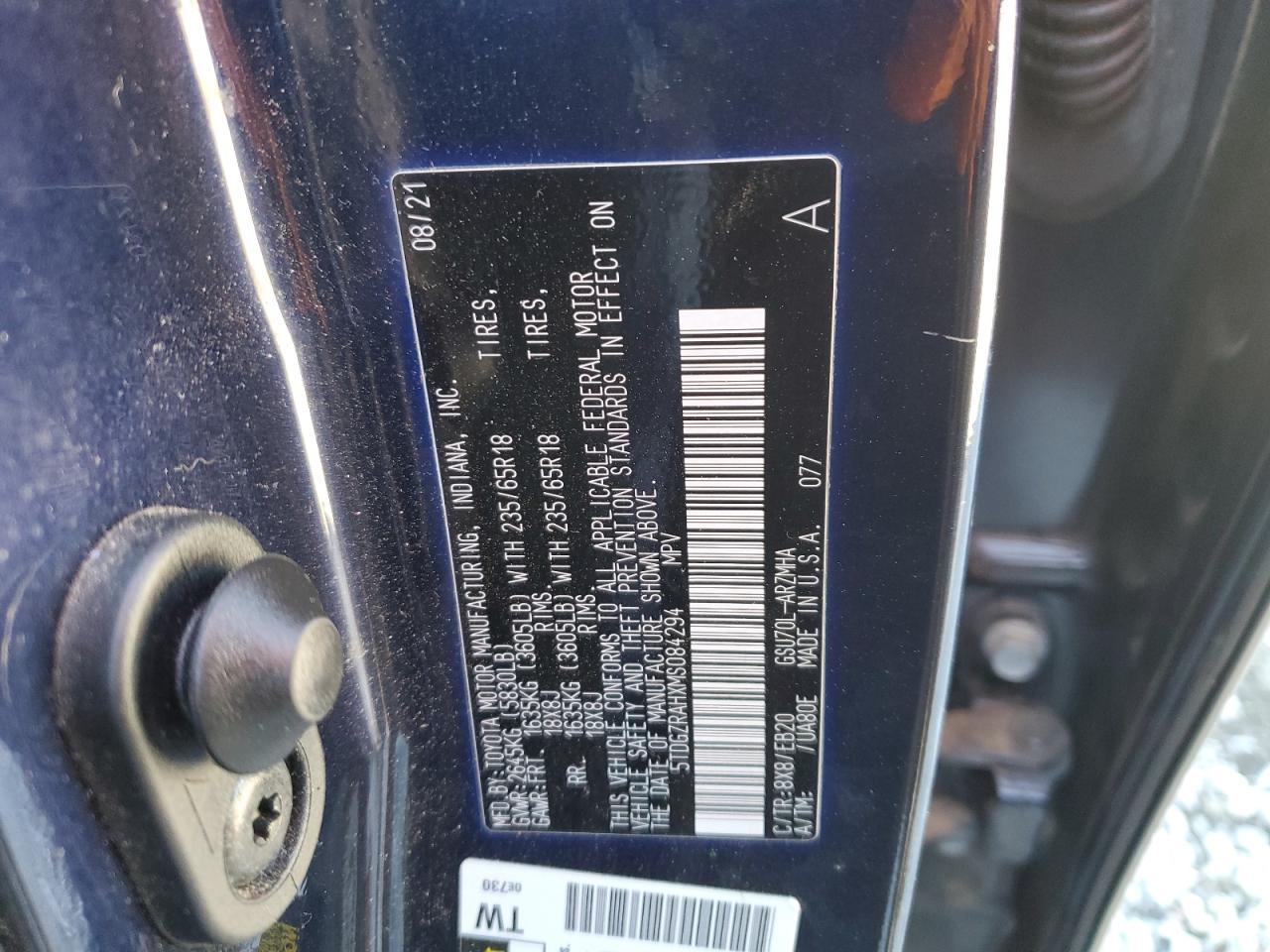 2021 TOYOTA HIGHLANDER