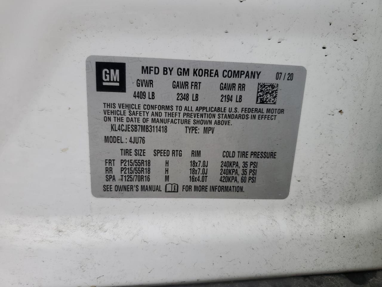 2021 BUICK ENCORE