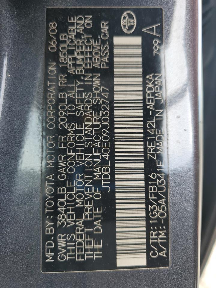 2009 TOYOTA COROLLA