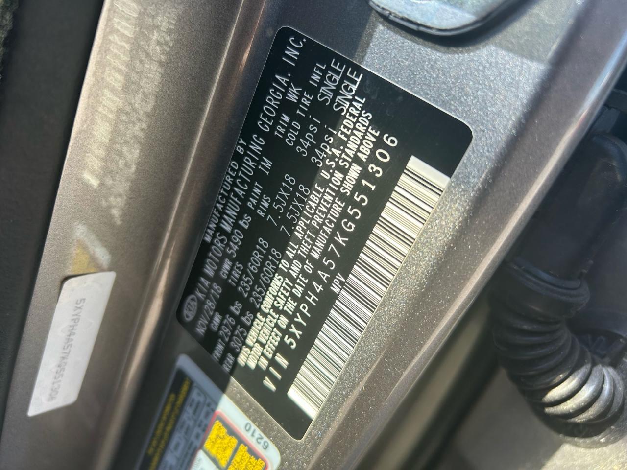 2019 KIA SORENTO