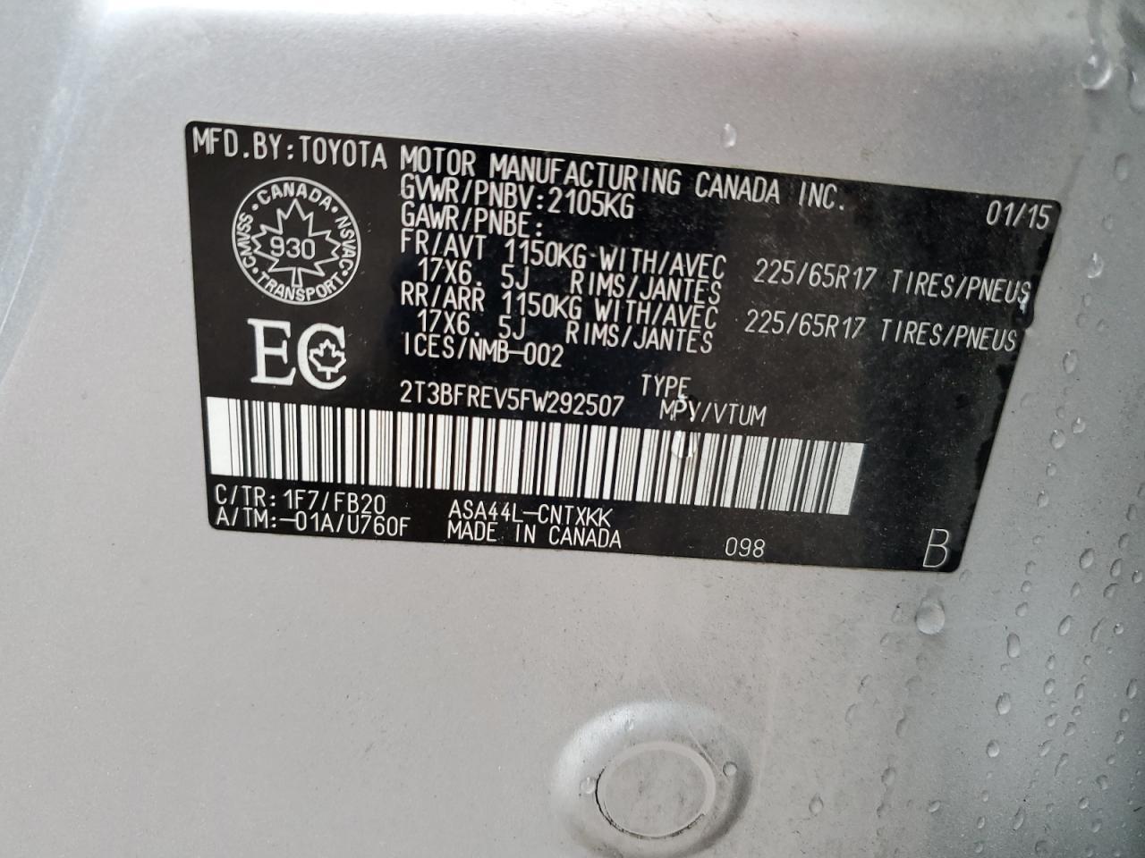 2015 TOYOTA RAV4