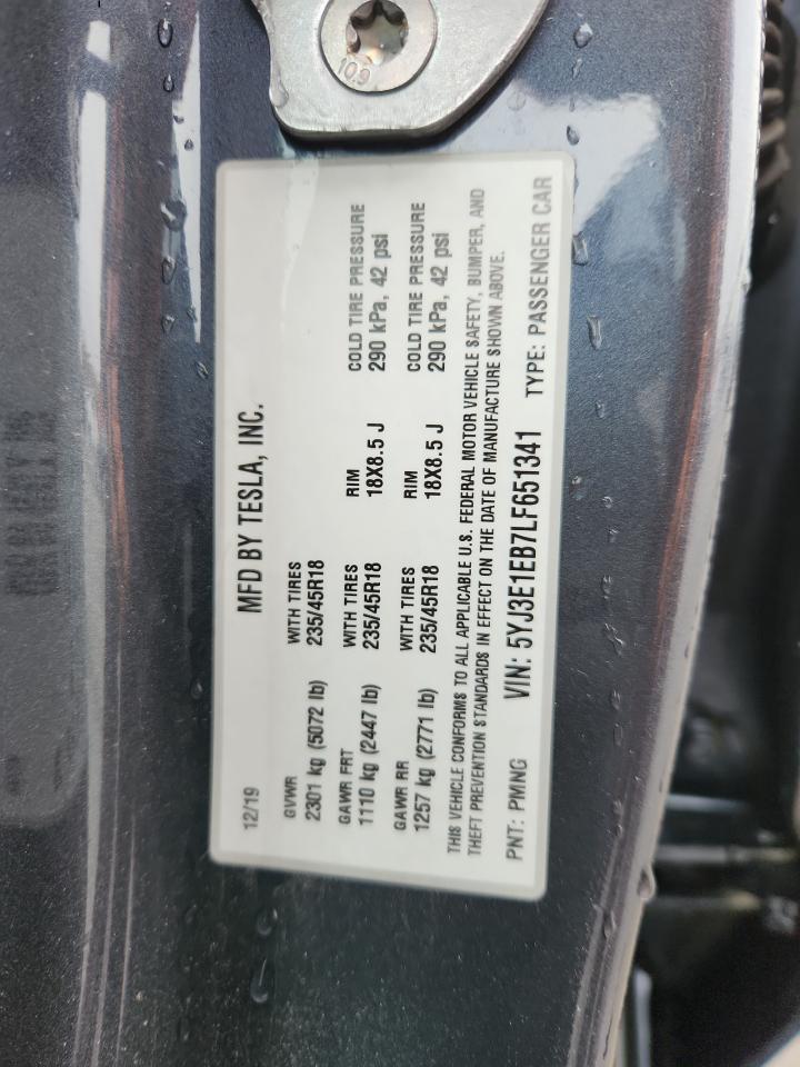2020 TESLA MODEL 3