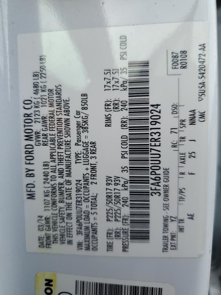 2014 FORD FUSION