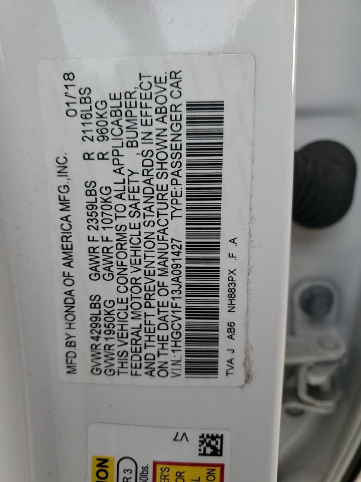 2018 HONDA ACCORD