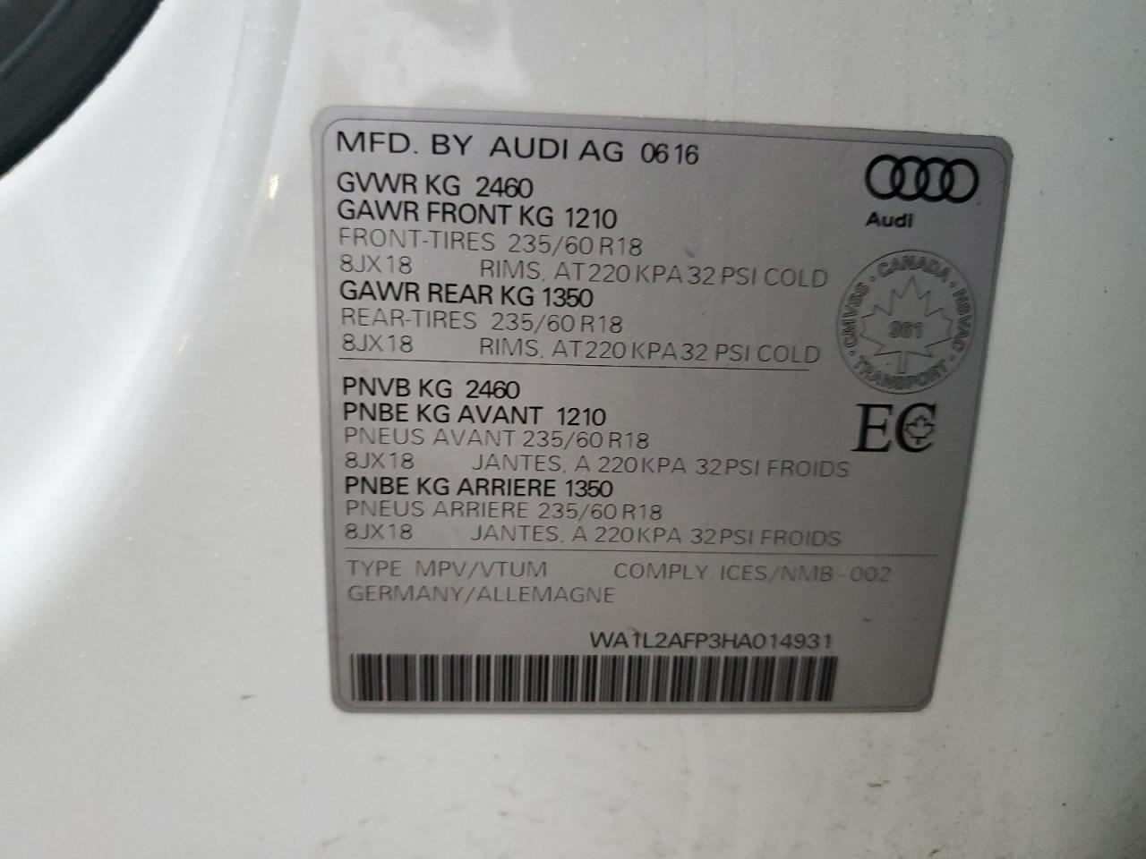 2017 AUDI Q5