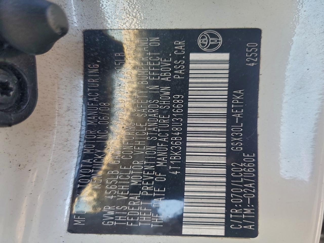 2008 TOYOTA Avalon