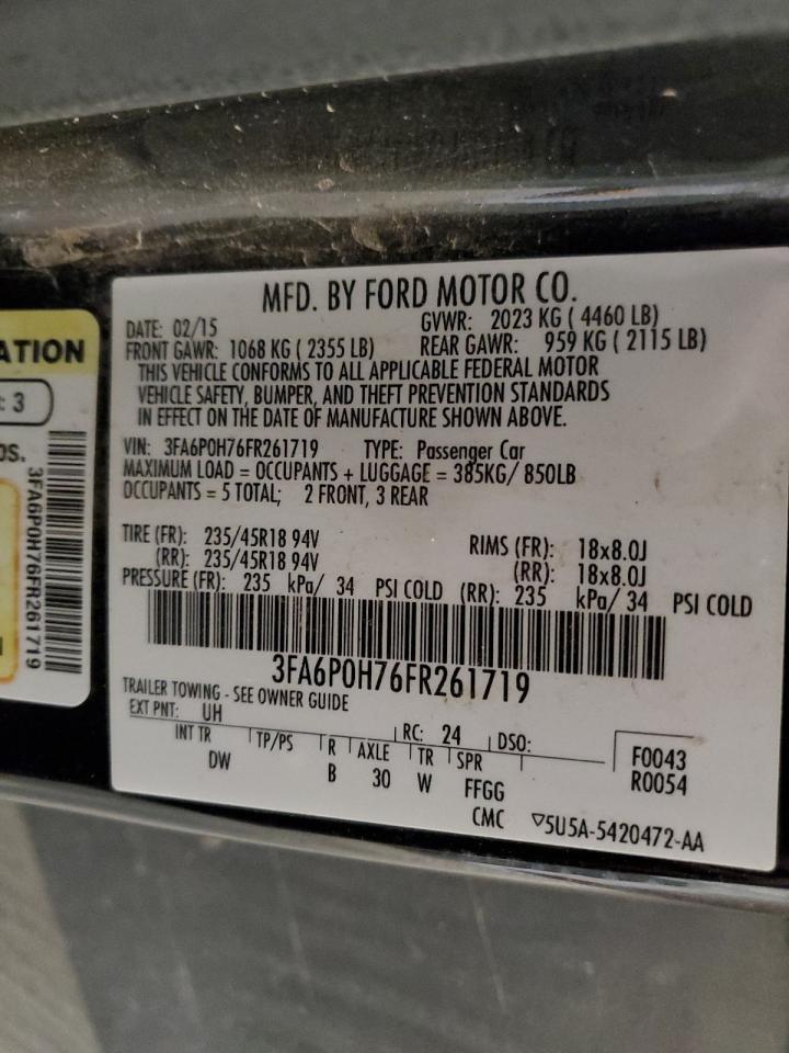2015 FORD FUSION