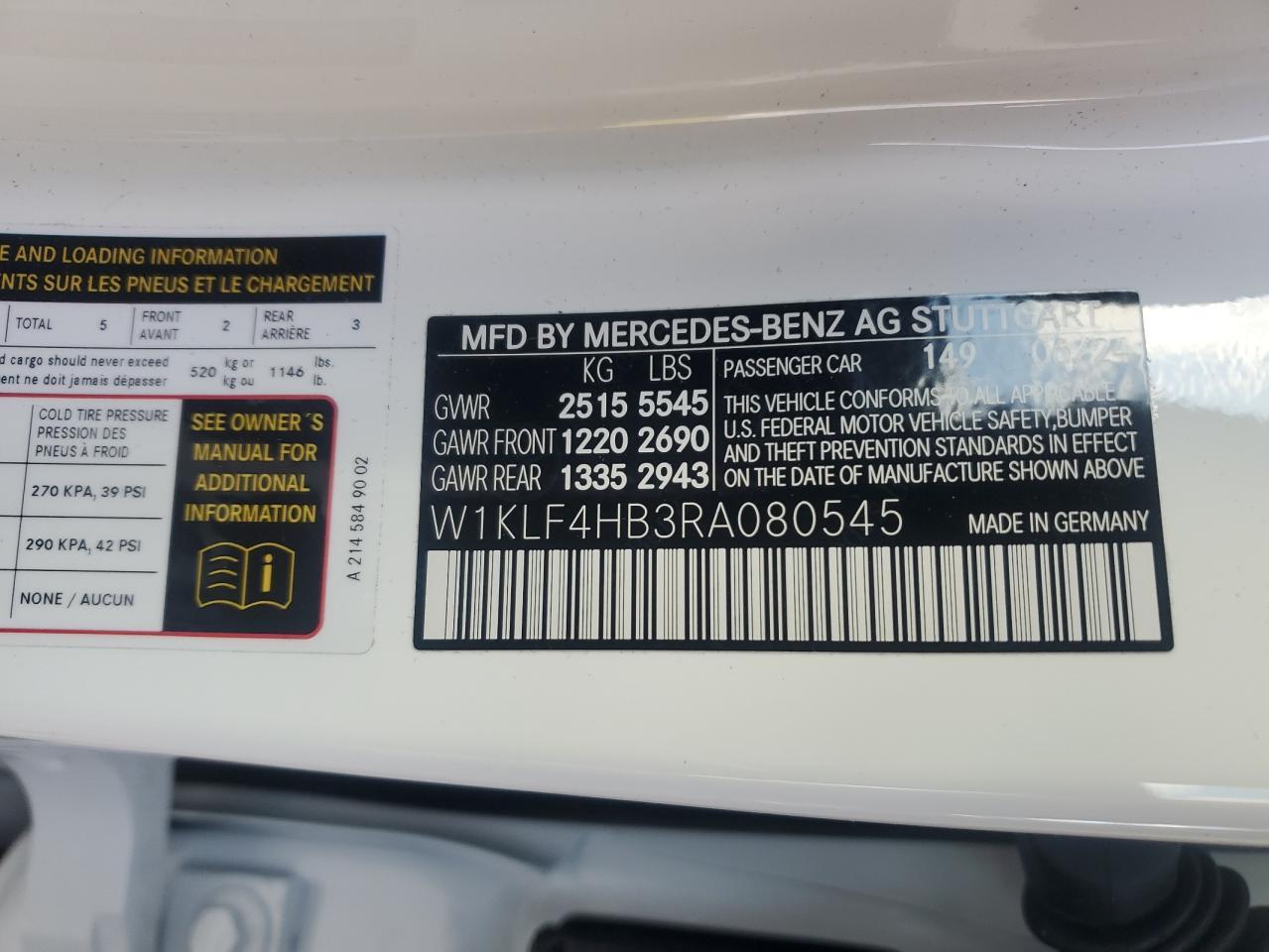 2024 MERCEDES-BENZ E-Class