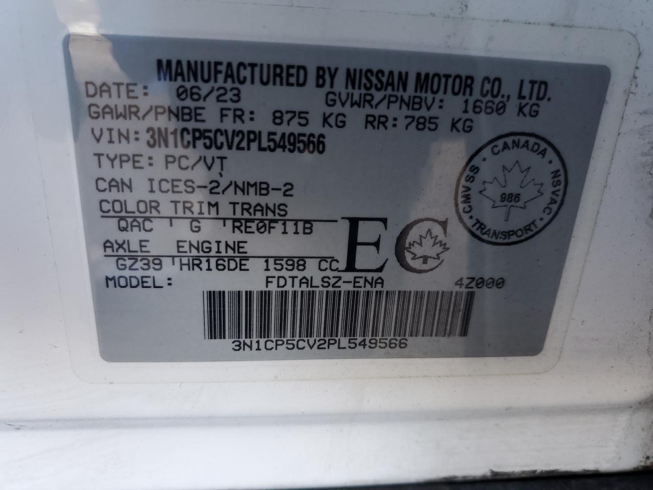2023 NISSAN KICKS