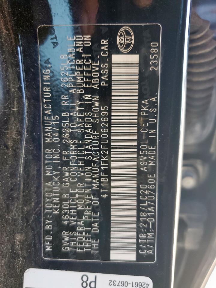 2015 TOYOTA CAMRY
