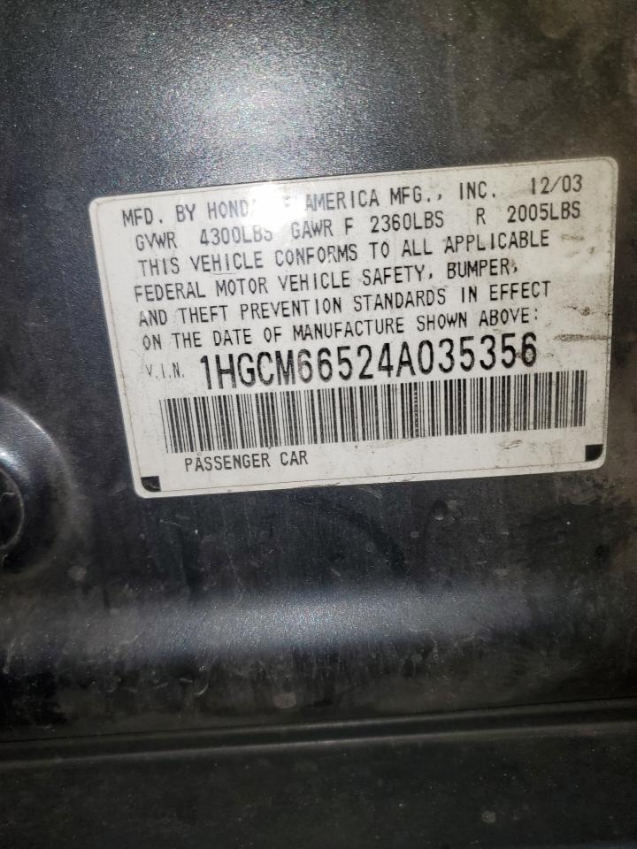 2004 HONDA ACCORD