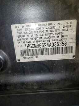 2004 HONDA ACCORD