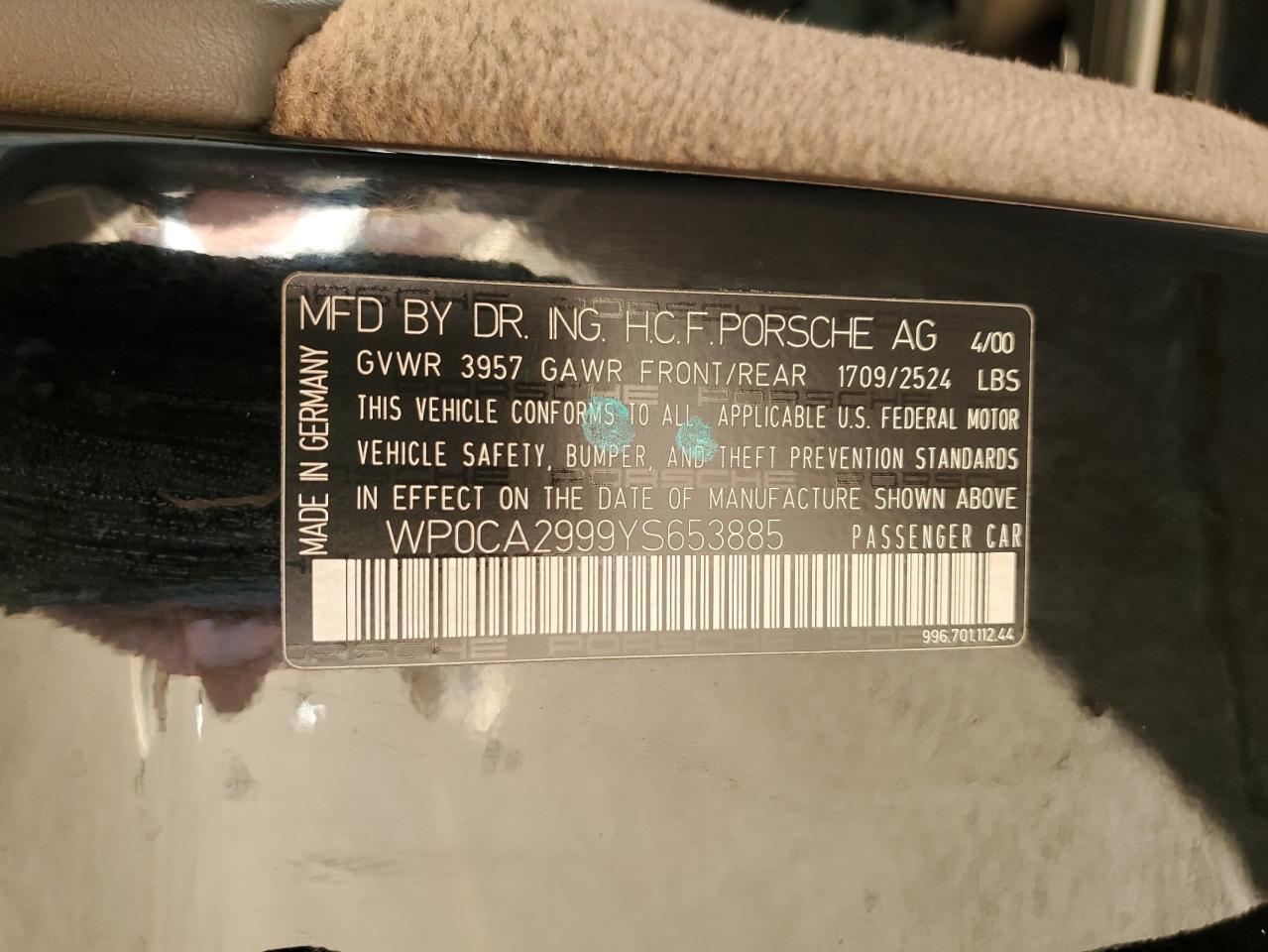 2000 PORSCHE 911
